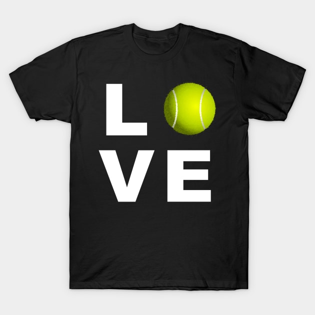 Love Tennis Workout Design T-Shirt by teesbyfifi